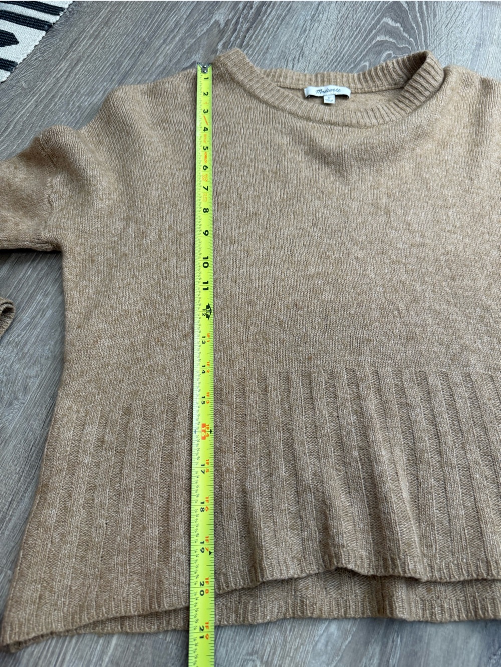 Madewell Ayres Wide-Sleeve Pullover Sweater Wool Blend Small - Picture 7 of 10